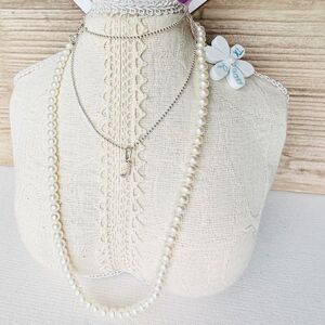 💖Tiffany & Co. Ziegfeld Collection Pearl Necklace 4-5mm each, 16 inches💖